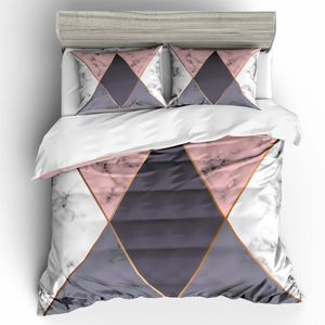 3D Geometry  Marble texture  Quilt Cover Set Bedding Set Pillowcases
