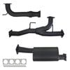 Ignite Exhausts Mid Section Replacement For Nissan Y62 Patrol 5.6l V8 3 Inch Muffler 409 Stainless Steel