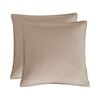 Gioia Casa Bamboo Microfibre European Pillowcase x2 - One Pair - Linen