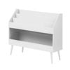 Oikiture Kids Bookshelf Children Bookcase Organiser Toy Storage Shelf White