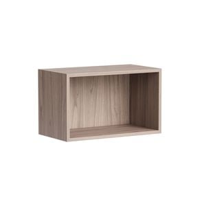 Kaboodle 900-1000mm Silver Ash Customisable Slimline Open Shelf