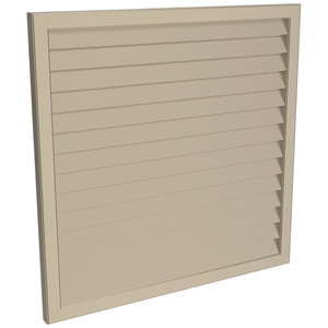 ProtectorAl 300-1000W X 300-1000H Paperbark Aluminium Welded Louver Panel Horizontal 5mm overlap