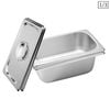 SOGA 2X 1/3 GN Pan 10cm With Lid – Stainless Steel