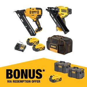DeWALT 18V XR 5.0Ah 2 Piece Nailer Kit DCZ245P2-XE