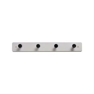 Adoored 4 Chrome Hooks On White Board Deco Hook Rack