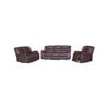 3+2+1 Seater Recliner Sofa In Faux Leather Lounge Couch in Brown