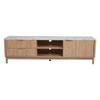 Particleboard with Marbled Tabletop TV Stand