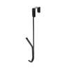 Adoored Double Hook Black Nickel Over-The-Door Deco Hook