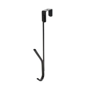 Adoored Double Hook Black Nickel Over-The-Door Deco Hook
