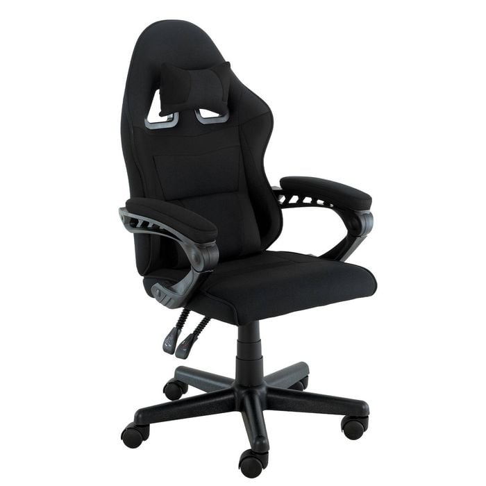 Sarantino Antre Kids Study Gaming Chair Black Computer Seat Adjustable Height Ergonomic Back Support Padded Armrest