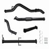 Ignite Exhausts Turbo Back For Mitsubishi Mn Triton 2.5l 3" No Cat With Pipe Black Aluminised Steel
