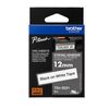 Brother 12mm Black on White TZe-S231 Labelling Tape