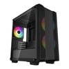 Deepcool Cc360 Argb Micro-atx Case With Pre-installed Argb Fans - Black [r-cc360-bkapm3-g-1]