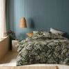 Accessorize Bedroom Collection Queen Green Styx Washed Cotton Printed 3 Piece Comforter Set