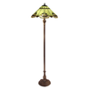 G&g Benita Leadlight Tiffany Floor Lamp - Jade