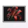 View of Lily Blossom  Print 100% Australian Made 90x60cm  (Poster)