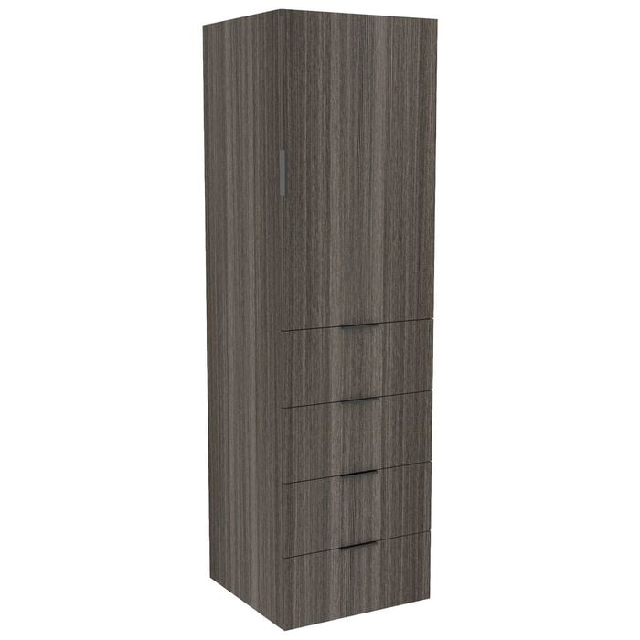 Lugna 2048 x 600 x 580mm Storm Hangrail 4 Drawer Right Hinged Door Storage Cabinet