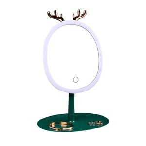 SOGA Green Antler LED Light Makeup Mirror Tabletop Vanity