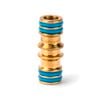 Holman 12mm 2-Way Brass Coupling Hose Fitting Connector