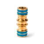 Holman 12mm 2-Way Brass Coupling Hose Fitting Connector