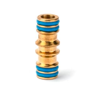 Holman 12mm 2-Way Brass Coupling Hose Fitting Connector