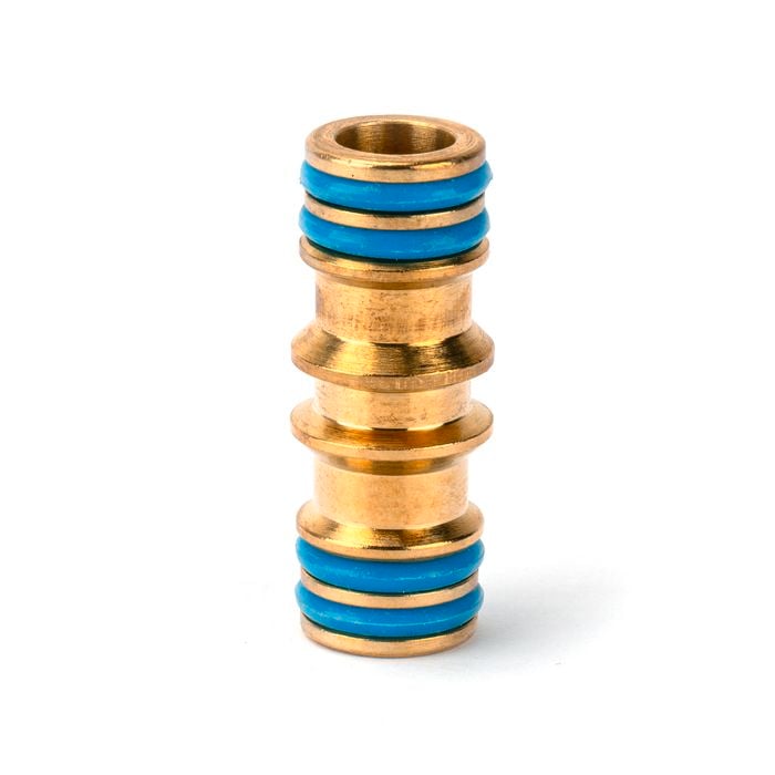 Holman 12mm 2-Way Brass Coupling Hose Fitting Connector
