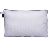 YARRA TEXTILES Luxury Stripe Pillow White 3 cm x 45 cm x 20 cm |Grey piping | Microfibre filling