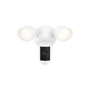 Ring Floodlight Camera 2K 2nd Gen Wired Security Camera  White