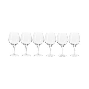 6pc Krosno Harmony 600ml Stemmed Pinot Wine Glass - Clear