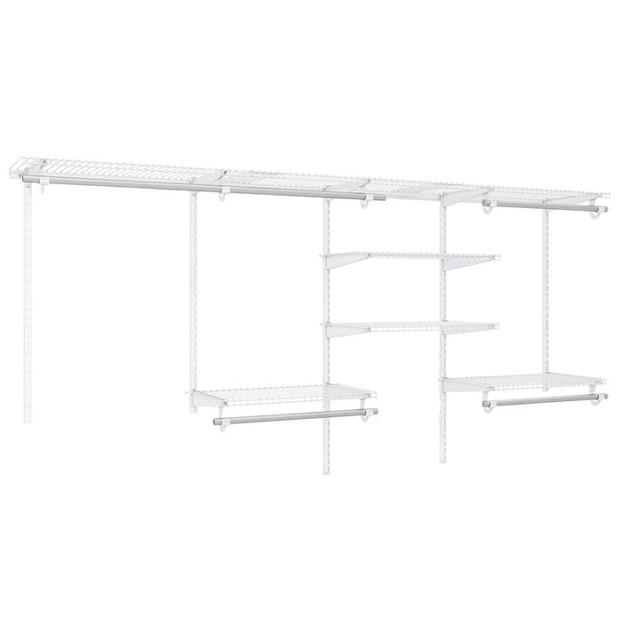 Costway Clothes Rack Closet Organizer Diy Wardrobe Kit Clothing Shelf
