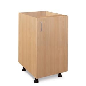 Flatpax 450mm Woodgrain 1 Door Utility Floor Cupboard