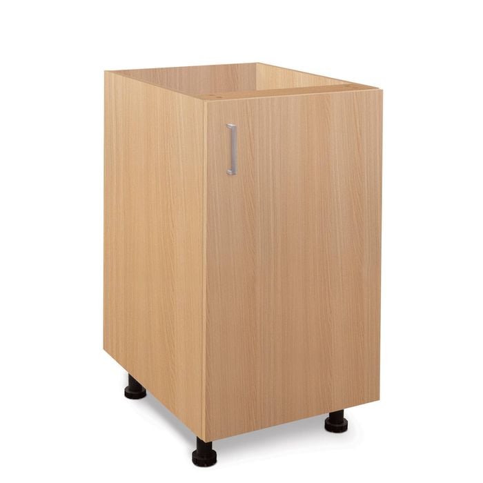 Flatpax 450mm Woodgrain 1 Door Utility Floor Cupboard