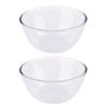 2PK Daily Bake Borosilicate Glass Mixing Bowl 23cm./2.6L - Clear