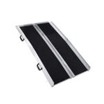 EQUIPMED 182cm Portable Folding Aluminium Access Ramp, 272kg Rated, Black Ultra-Grip, for Wheelchair, Mobility Scooter