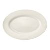 Mikasa Cranborne Stoneware Oval Serving Platter, 39cm - Cream