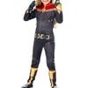 Captain Marvel Costume Girls Halloween Fancy Dress Jumpsuit Red Blue