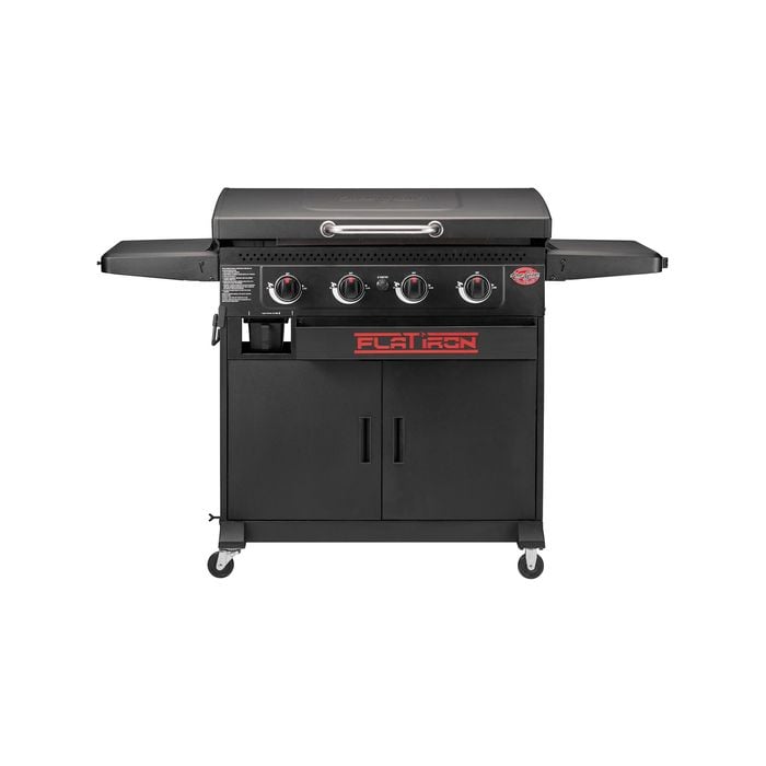 Char-Griller Premium Flat Iron 4 Burner Griddle Gas BBQ