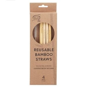 Eco Basics Reusable Drinking Straight Washable Straws