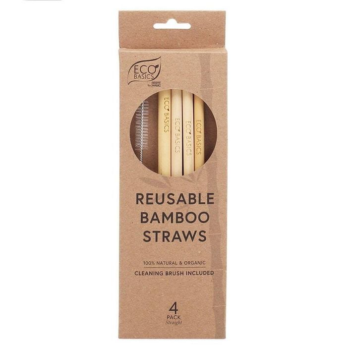Eco Basics Reusable Drinking Straight Washable Straws