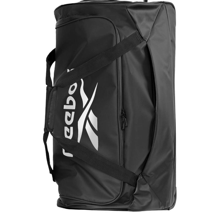 Reebok Road Runner Trolley Duffle Bag On Wheels Travel Luggage 72cm Black