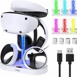 Charging Stand Multifunction Vertical Dock Station for Playstation VR2/PS5 VR/PS VR2 Headset