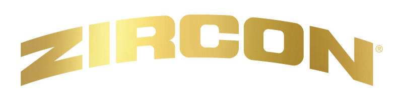 Logo for Zircon in the gold colourway