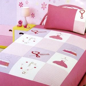 Kidz & More Diva Accessories Embroidered Quilt Cover Set Single
