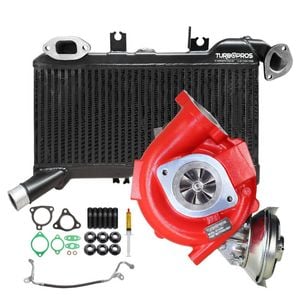 GEN1 High Flow Turbo+60mm Intercooler And Genuine Oil Feed Pipe For Toyota LandCruiser 79 Series VDJ79R 1VD-FTV V8 4.5L