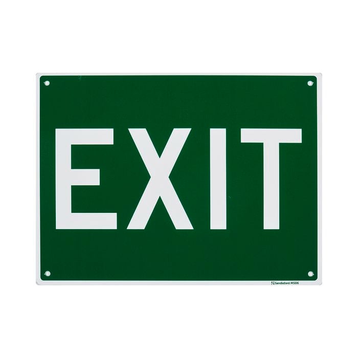 Sandleford 300 x 200mm Exit Plastic Sign