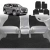 6D Diamond Car Floor Mats for Hyundai Palisade 2021-Current 7 Seater-Ultimate Set-Black-Outback GT