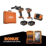 AEG 18V 4.0Ah 2 Piece Brushless FORCE Combo Kit