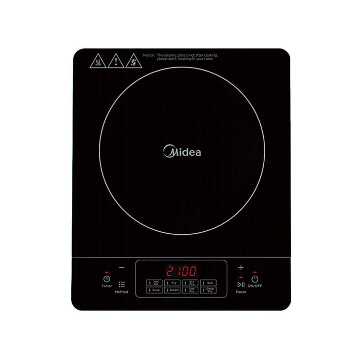 Midea Portable Induction Cooker 3-hour timer with Stainless Steel