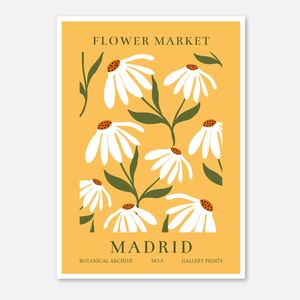 Galrie Charming Floral Art Print from Flower Market Madrid Botanical Archive No.5, Poster Only, 50 x 70cm (20 x 28inch)