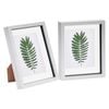 Nicola Spring 8" x 10" White 3D Box Photo Frames - 5" x 7" Mount - Pack of 2